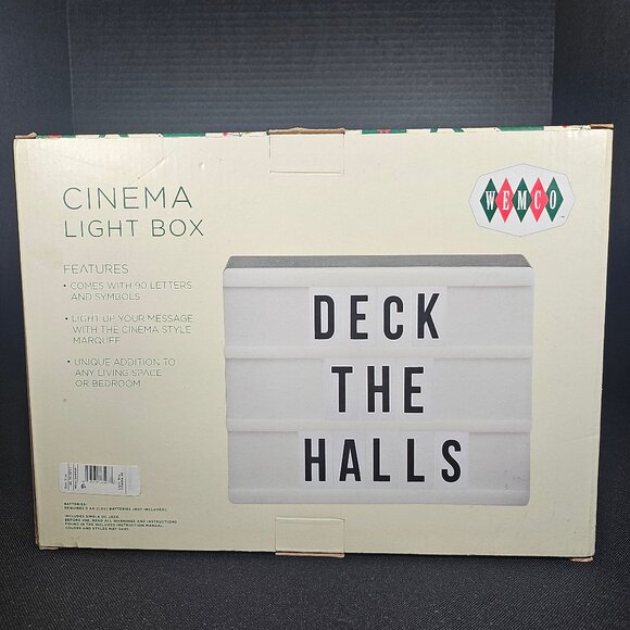 Wemco Cinema Marquee Sign Light Box Includes 90 Letters And Symbols NIB - Picture 7 of 11